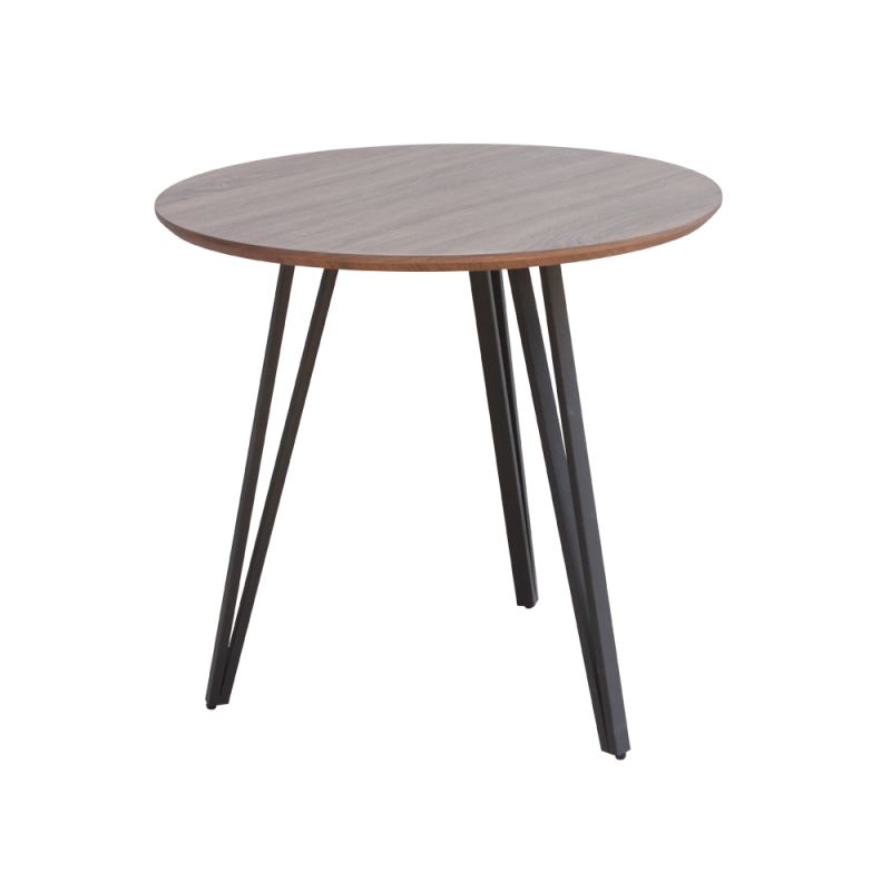 ROYCE Dining Table Round 80x75cm - WALNUT