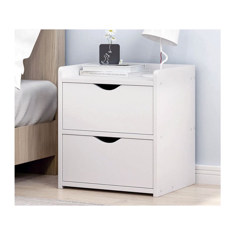 NOAH Bedside Table Nightstand - WHITE