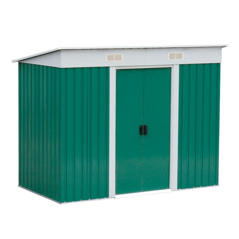 Garden Shed 2.37M x 1.31M x 1.81M Green By Treasurebox