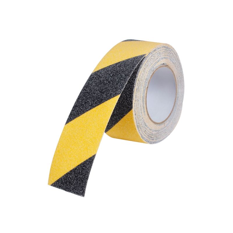 5cm x 10m Safety Warning Anti Slip Tape - BLACK & YELLOW By Treasurebox