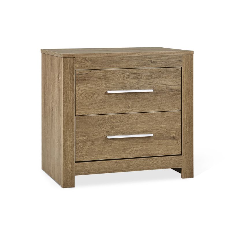 VICENTE Wooden Bedside Table - OAK