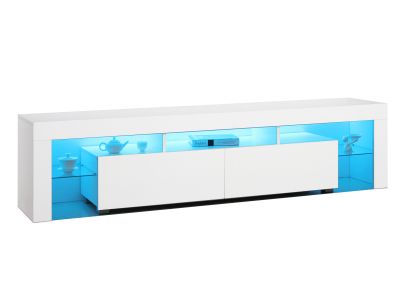 Arvada 2m LED Entertainment Unit - White