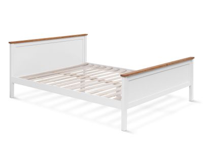 Kamet Queen Wooden Bed Frame - White