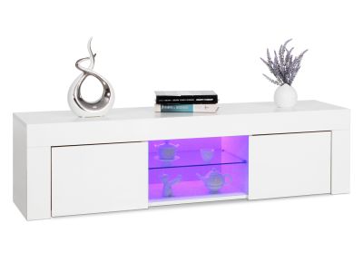 Maize 1.3m LED Entertainment Unit - White