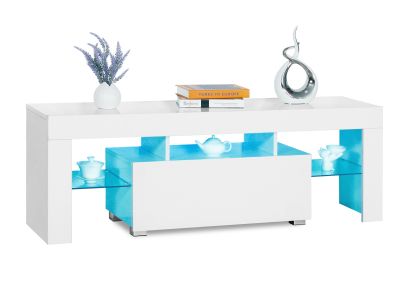 Frannie 1.3m LED Entertainment Unit - White