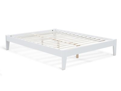 Meri Queen Wooden Bed Frame - White