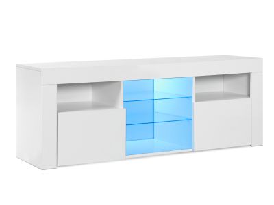 Atka 1.45m LED Entertainment Unit - White