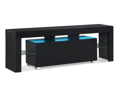 Dothan 1.6m LED Entertainment Unit - Black