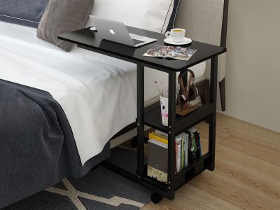 80 x 40 Laptop Stand Side Table - Black