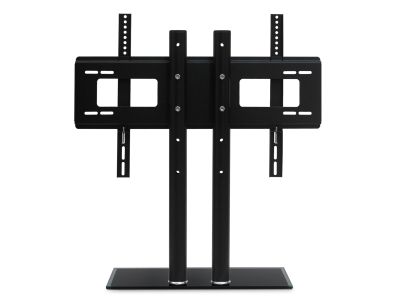 TV Stand With Glass Base Height Adjustable 32-70"