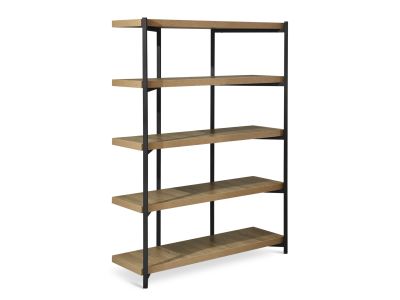 Rukwa Wooden Bookshelf 160cm - Oak