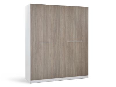 Waipoua Wooden Wardrobe - Grey Oak