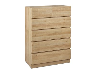 Harris 6 Drawers Tallboy - Oak