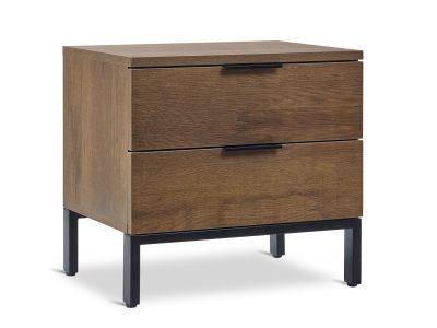 Ocala Wooden Bedside Table - Walnut