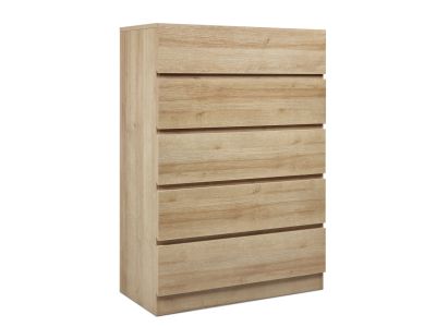 Harris 5 Drawers Tallboy - Oak