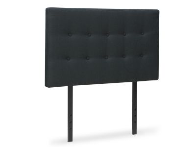 Susan King Single Fabric Upholstered Headboard - Black