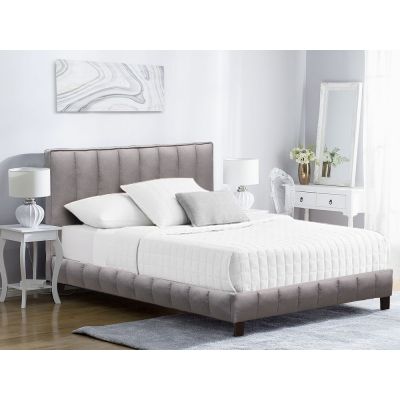 EIGER Queen Bed - LIGHT GREY