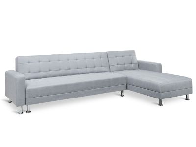 Minnesota 5 Seater Sofa Bed Futon with Chaise - Grey