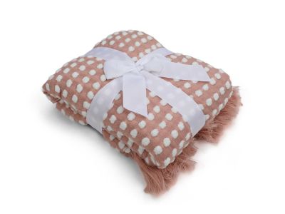 Premium Designer Throw Pink 127x170cm