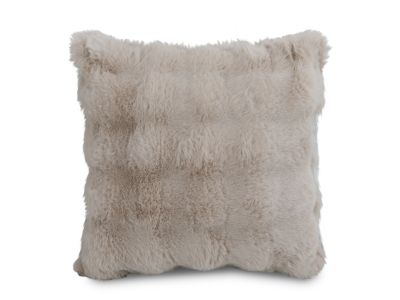 Premium Faux Rabbit Fur Cushion Kharki 45x45cm