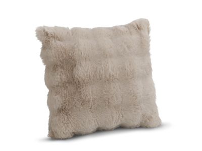 Premium Faux Rabbit Fur Cushion Kharki 45x45cm