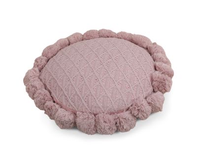 Crochet Designer Round Cushion Pink 50cm