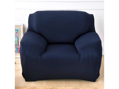 Single Seater Sofa Couch Cover 90-140cm - Navy