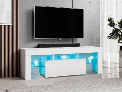 Frannie 1.3m LED Entertainment Unit - White