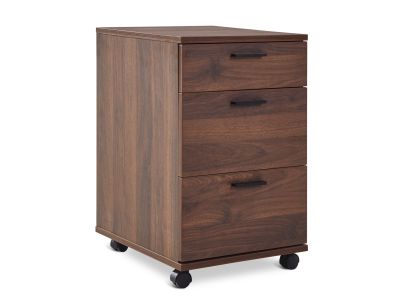 Nakia 3 Drawer Filing Cabinet - Walnut