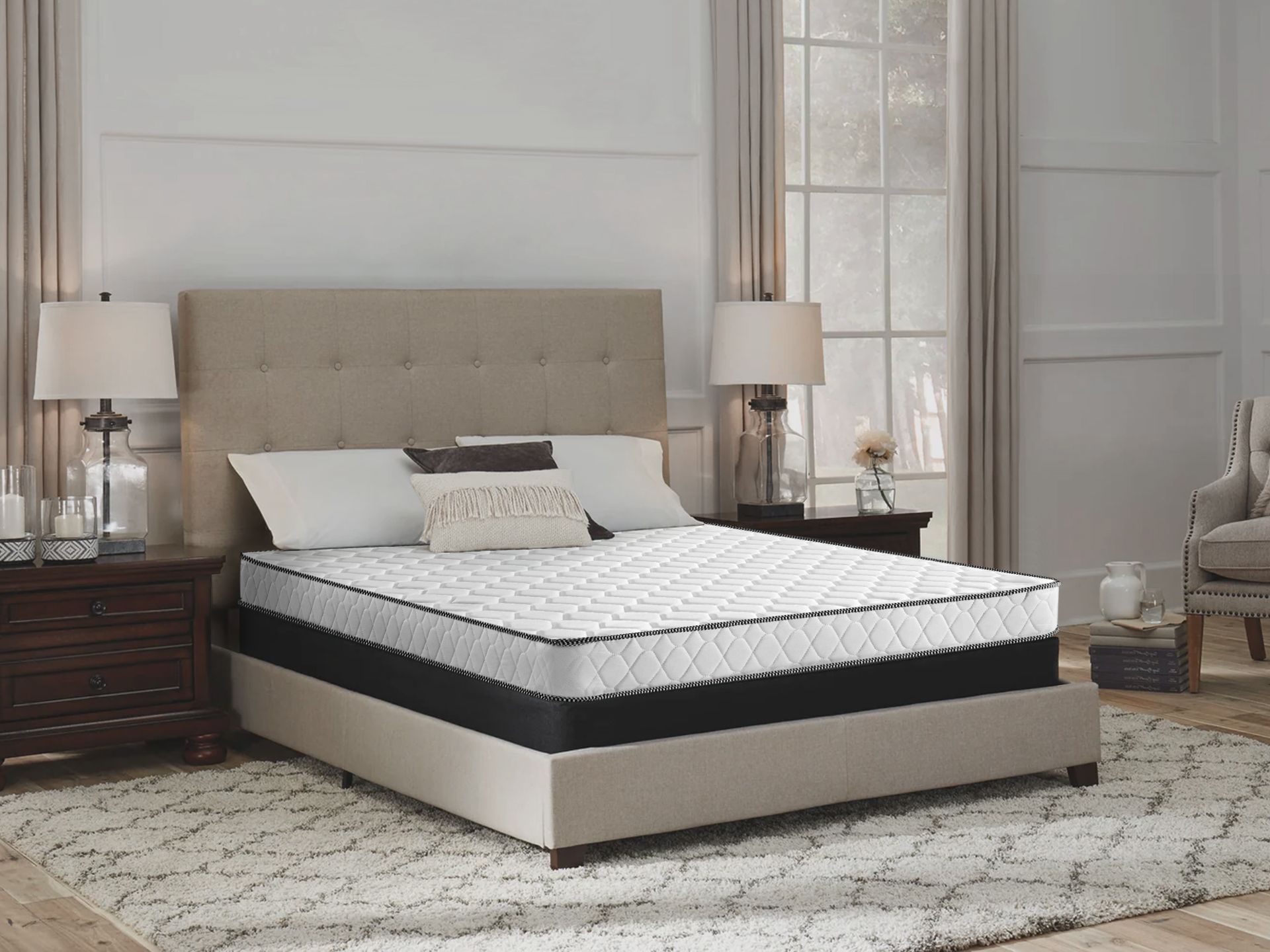 Basics Bonnell Spring Mattress - DOUBLE