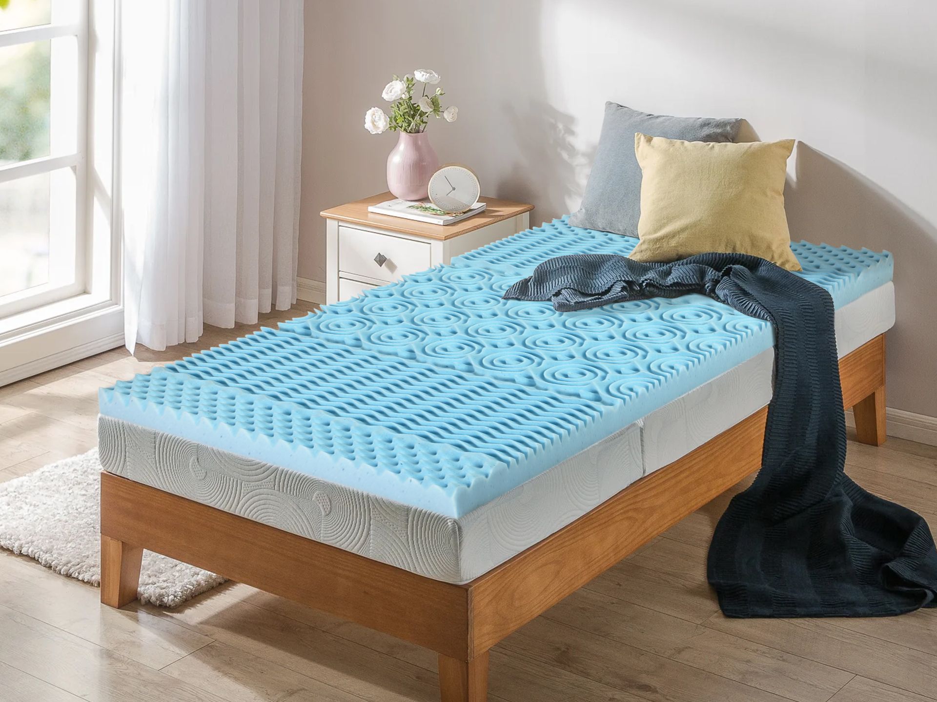 peaceful dreams 5 zone mattress topper