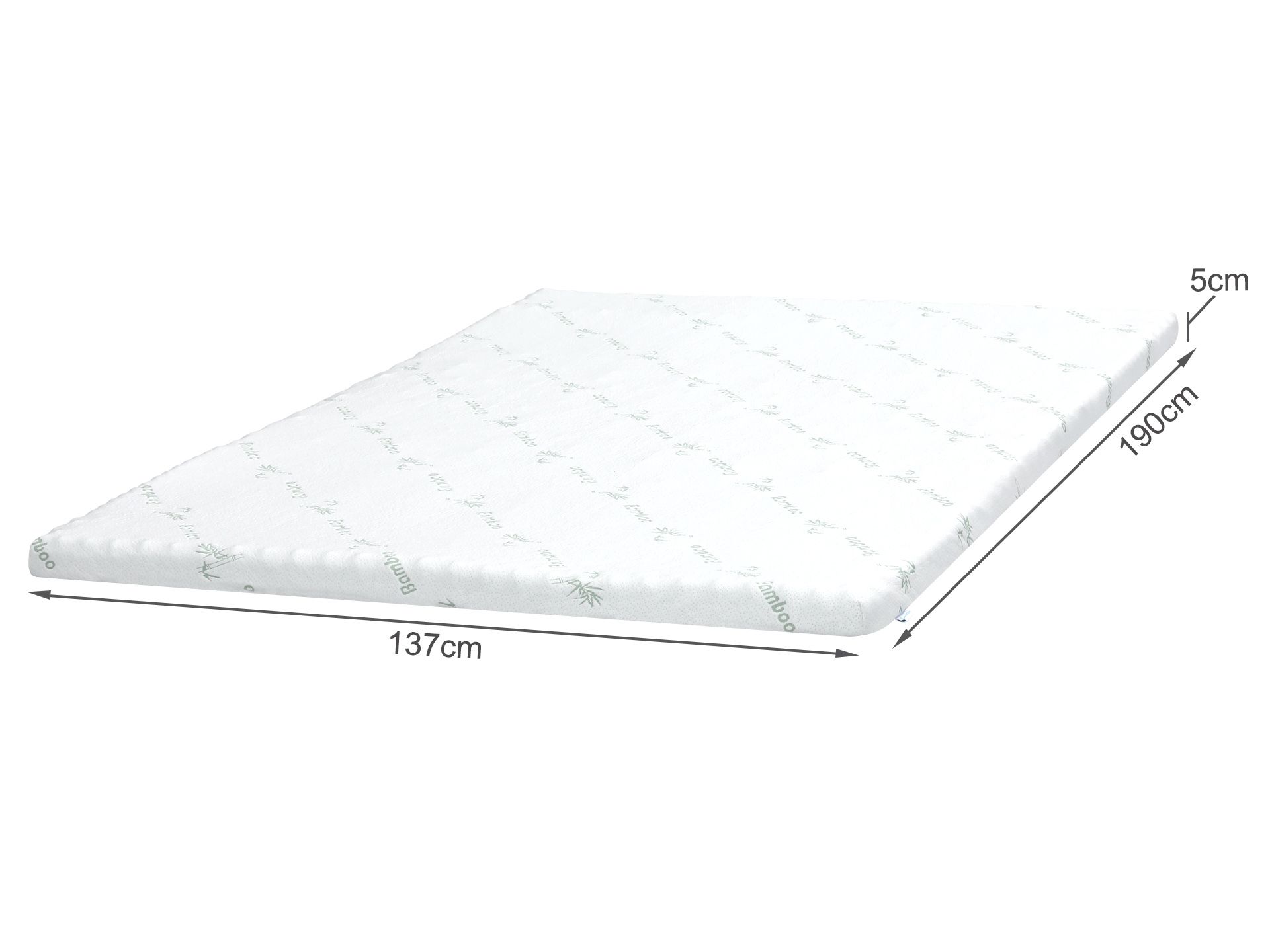 5 zone ebonite memory foam mattress topper