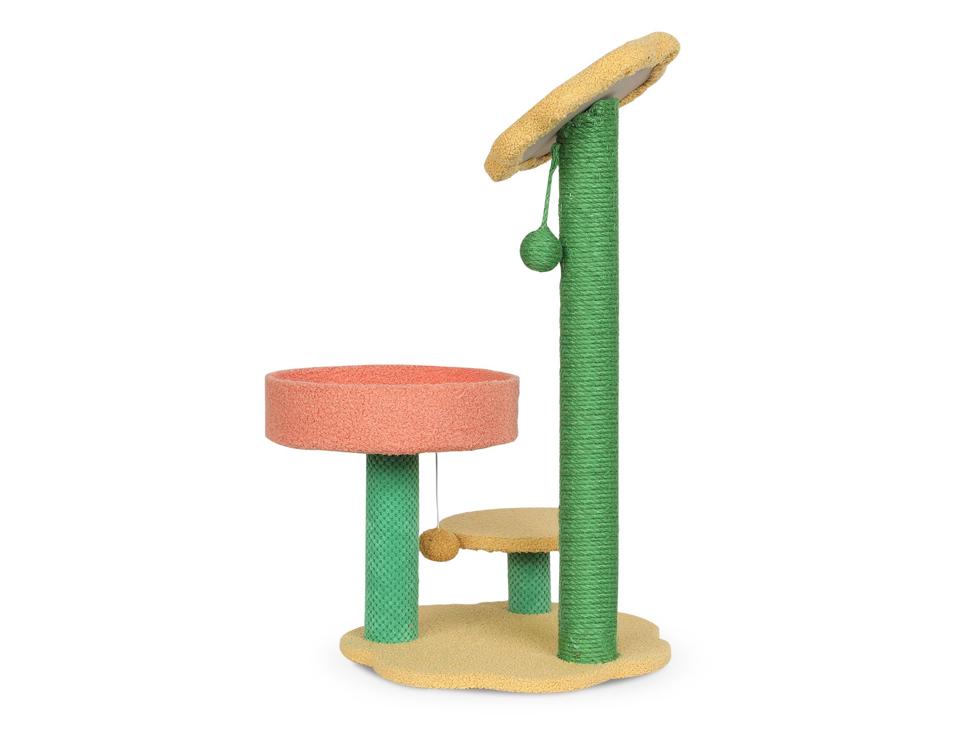 Flower Cat Tree Scratching Post - 2 Tiers