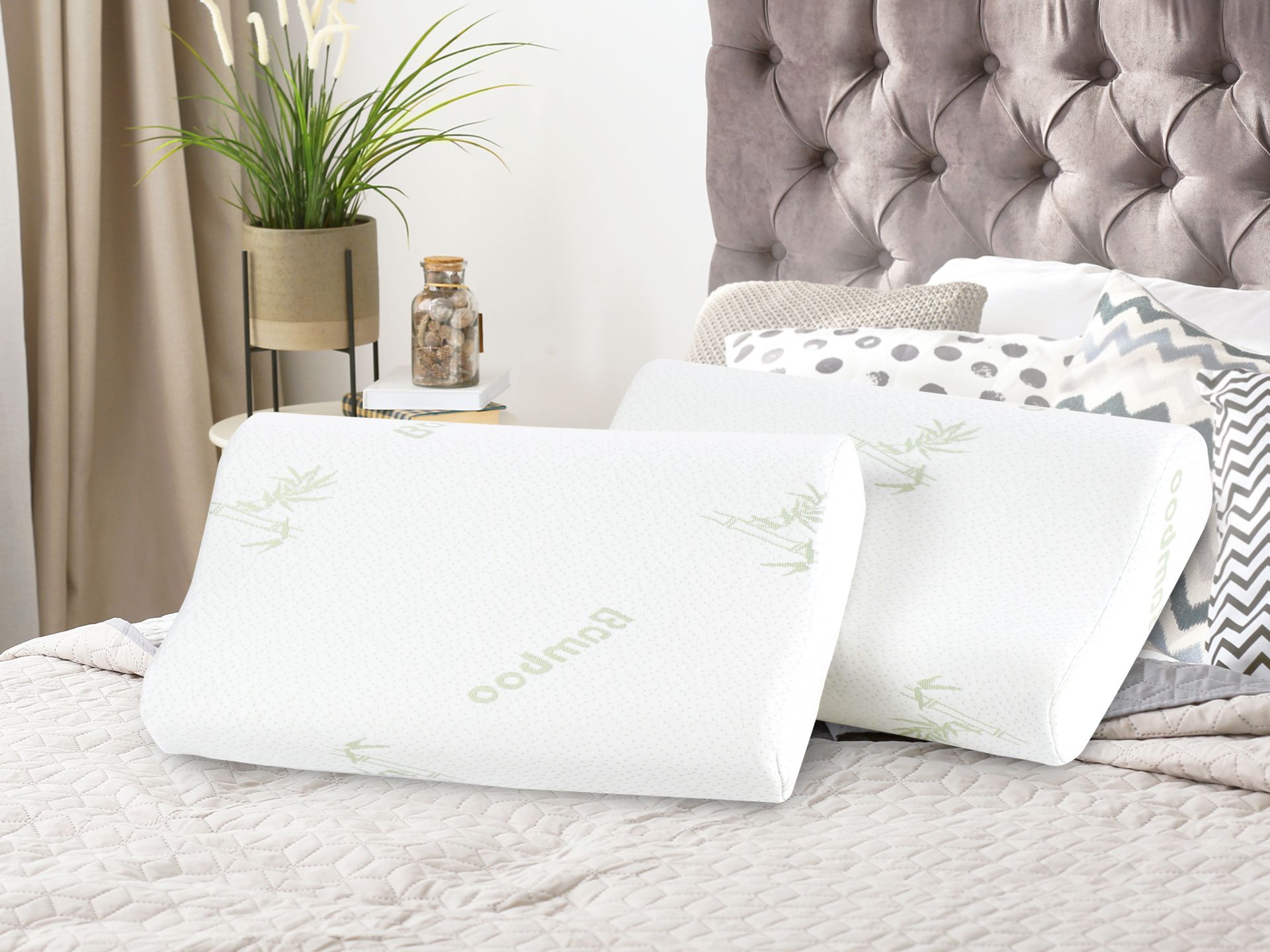 Bamboo memory best sale foam pillow nz