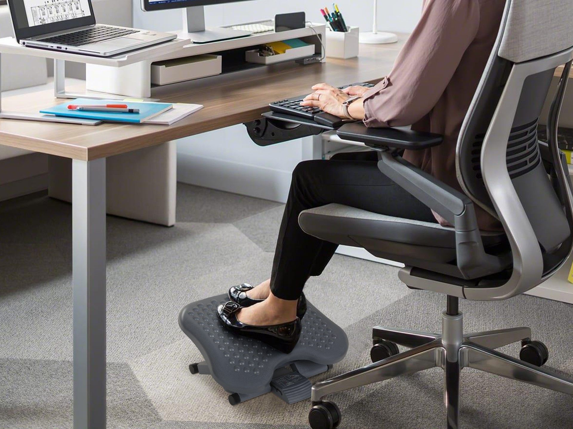 Office Footrest Footrest Under Desk Adjustable Height Sofa Ottoman