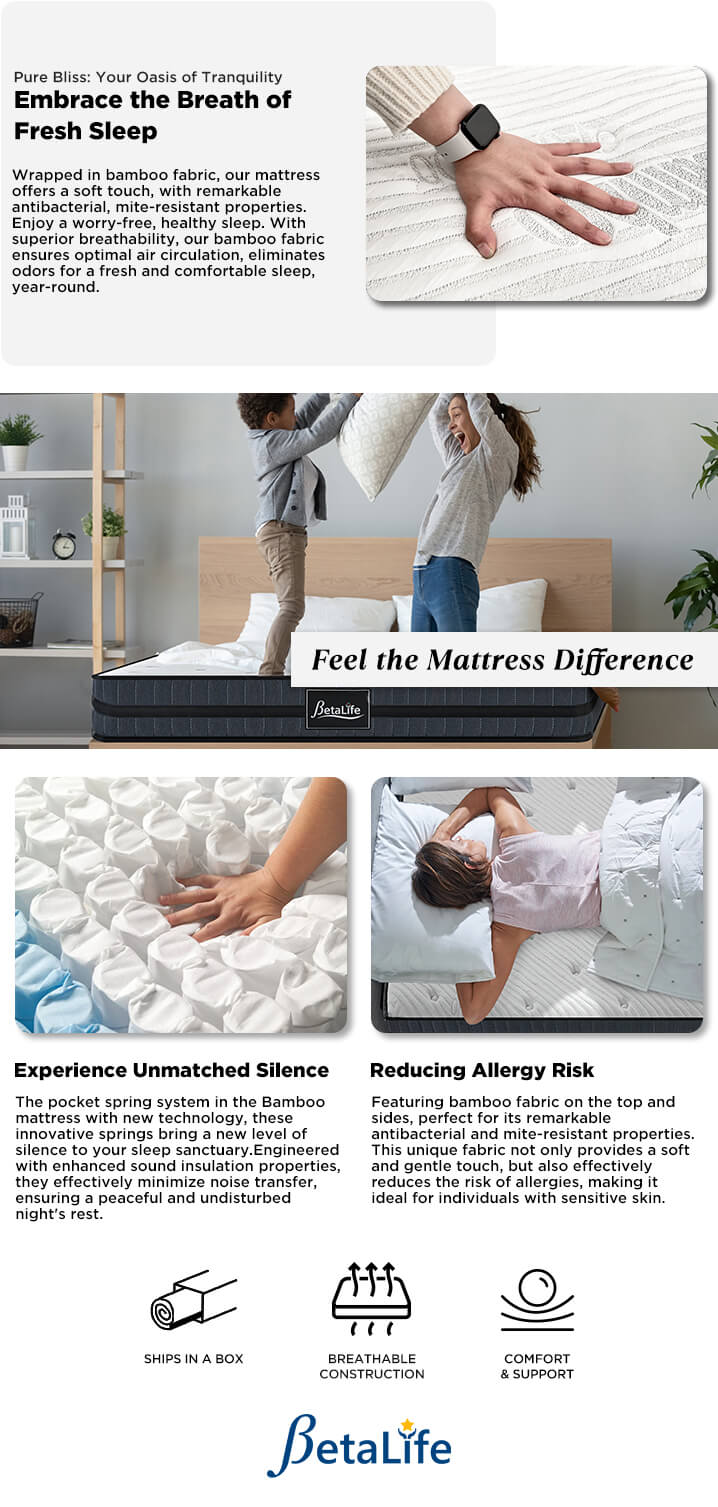 Betalife Bamboo 5 Zones Pocket Spring Mattress