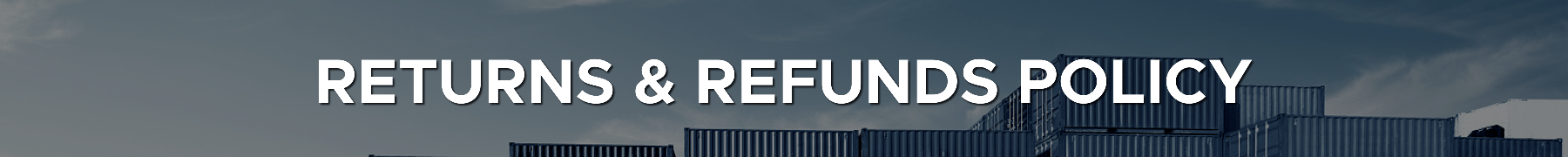 Returns Refunds Policy